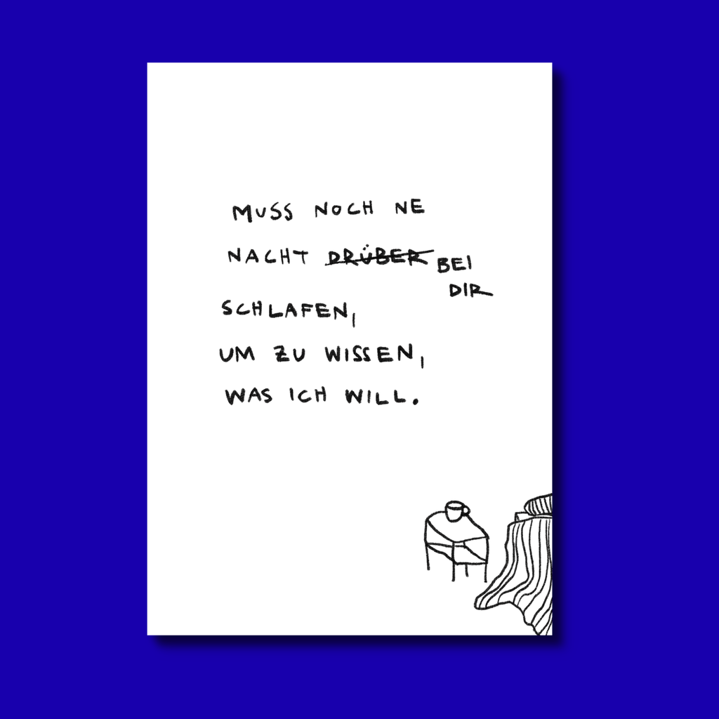 drüber schlafen