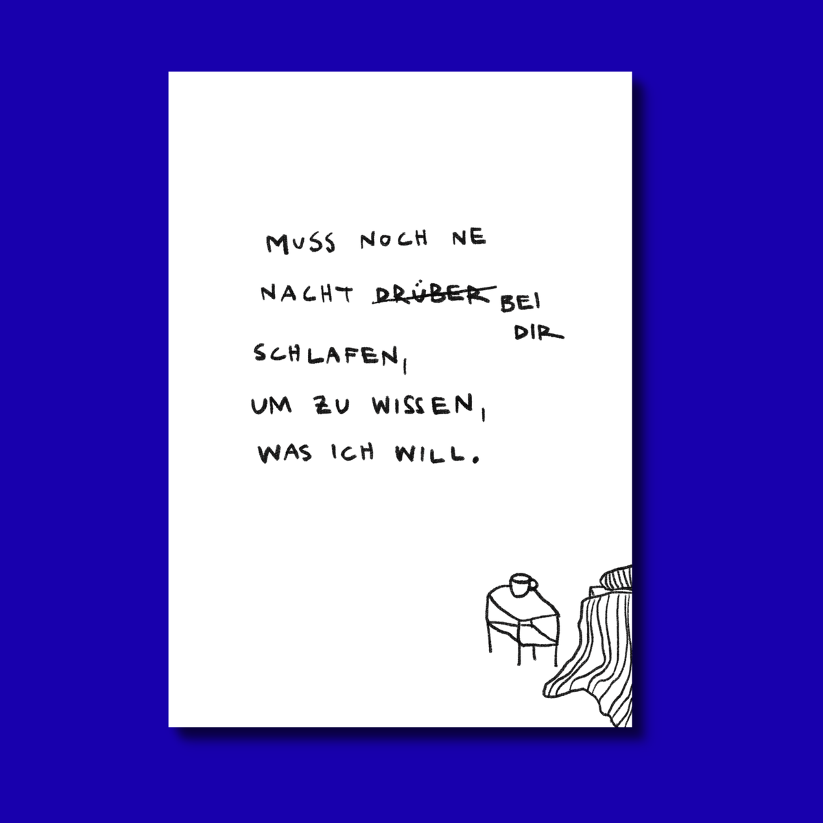 drüber schlafen