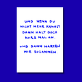 warten zusammen