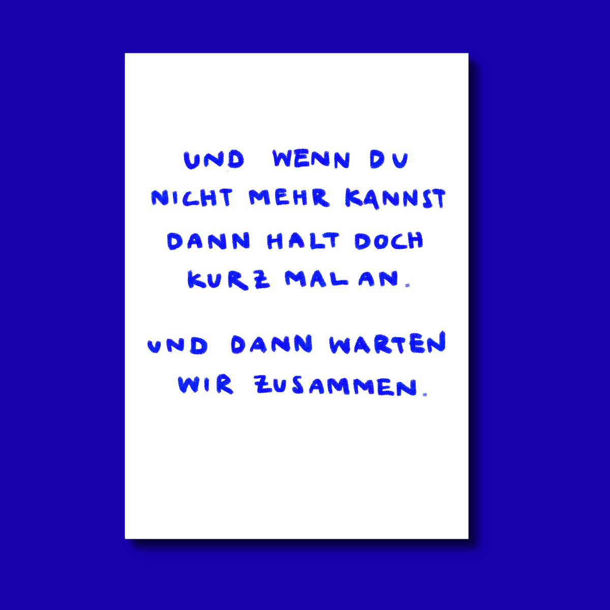warten zusammen