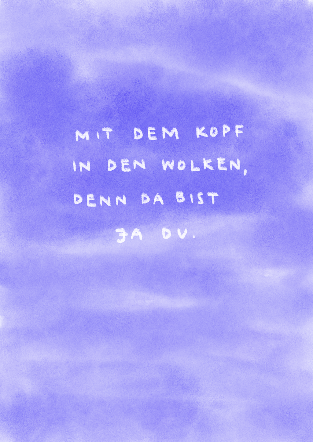 Mit dem Kopf in den Wolken