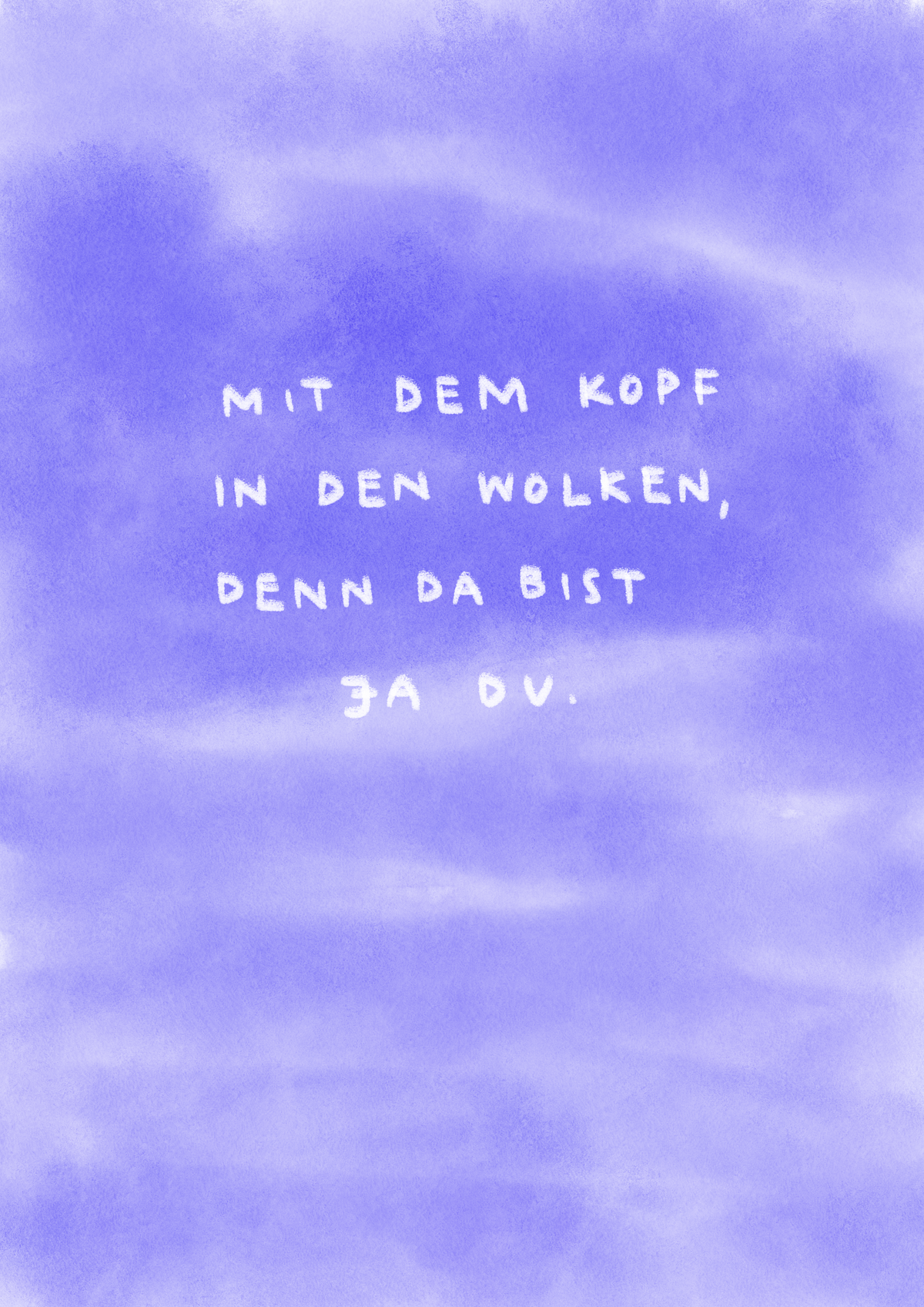 Mit dem Kopf in den Wolken