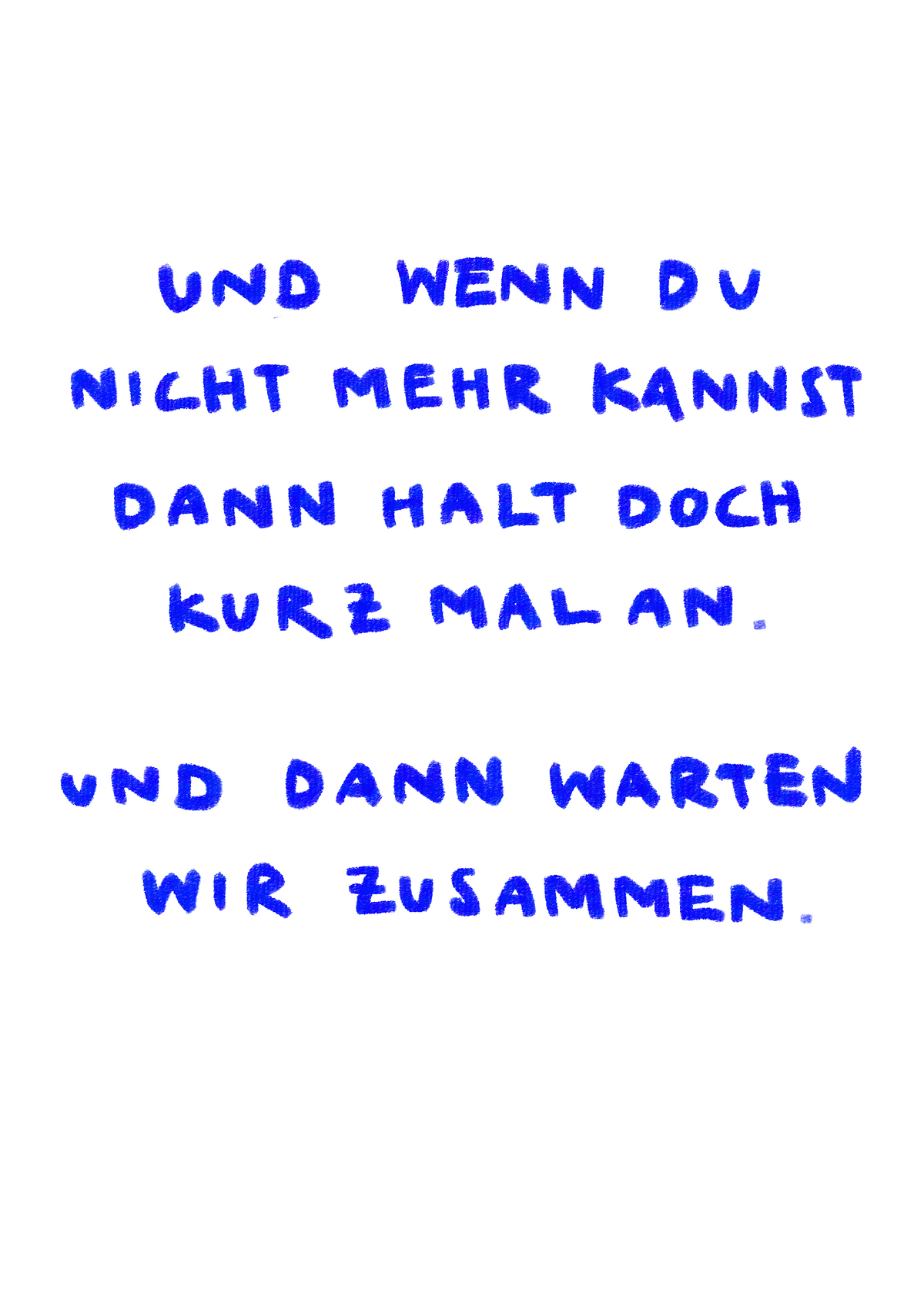 warten zusammen